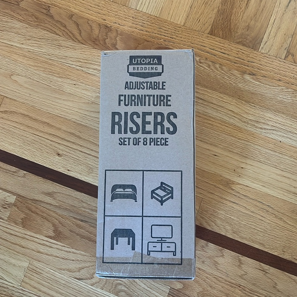 NIB Adjustable Furniture Risers